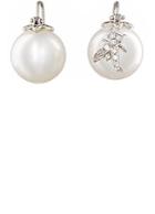Samira 13 Women's Pearl & White Diamond Earrings