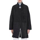 Boon The Shop Women's Lamb Fur & Wool-cashmere Coat-anthracite