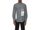 Martine Rose Men's Flyer-appliqud Cotton-blend Button-down Shirt