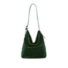 Fiveseventyfive Women's Velvet Hobo Bag - Green