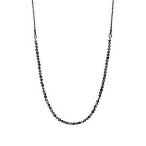 Caputo & Co Men's Beaded Chain Necklace-green