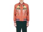 Gucci Men's Flower-embroidered Bomber Jacket