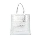 Calvin Klein 205w39nyc Women's Small Geometric Leather Tote Bag - Silver