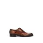 Harris Men's Burnished Leather Balmorals - Brown, Red