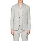 Theory Men's Clinton Linen-blend Two-button Sportcoat-charcoal