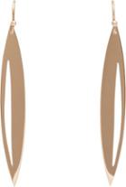 Monique Pan Women's Rose Gold Navette Earrings