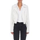 The Row Women's Perlin Leather Moto Jacket - Off White