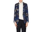 Dries Van Noten Women's Floral Jacquard One-button Tuxedo Jacket