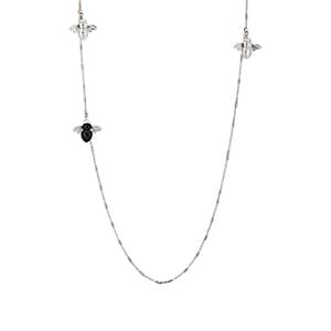 Sabbadini Women's Bee Necklace - Black