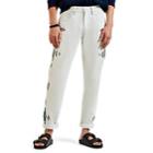 Isabel Marant Men's Embroidered Slim Jeans - White