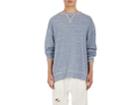 R13 Men's Distressed Linen-cotton Terry Sweatshirt