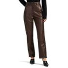 The Row Women's Charlee Leather Straight-leg Jeans - Brown
