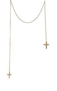 Givenchy Multi Cross Necklace-colorless