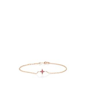 Lodagold Women's Starburst Charm Bracelet-gold