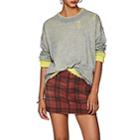 R13 Women's Distressed Cashmere Reversible Sweater