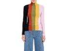 Joos Tricot Women's Striped Cotton-blend Turtleneck Sweater