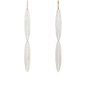 Julie Wolfe Women's Celestial Drop Earrings-silver