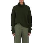 Nili Lotan Women's Serinda Wool-cashmere Turtleneck Sweater-olive