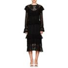 Zimmermann Women's Castile Floral Cotton Crochet Maxi Dress-black