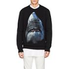 Givenchy Men's Shark-print Cotton Fleece Cuban-fit Sweatshirt-black