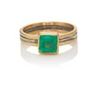 Judy Geib Women's Square Emerald Ring-green