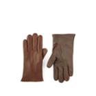 Barneys New York Men's Touchscreen-compatible Leather Gloves - Brown