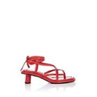 Proenza Schouler Women's Leather Multi-strap Sandals - Red