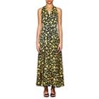 Derek Lam Women's Floral Silk Maxi Dress-yellow Multi