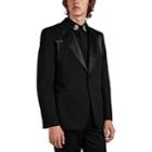 Alexander Mcqueen Men's Harness Wool Tuxedo Jacket - Black