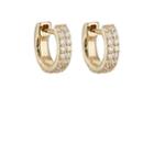 Carbon & Hyde Women's Double Huggie Hoop Earrings - Gold