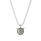 Samira 13 Women's Tahitian Pearl Pendant Necklace-silver