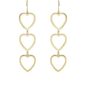 Jennifer Meyer Women's Open Heart Triple-drop Earrings-gold