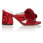Marc Jacobs Women's Aurora Chenille Jacquard Mules-red