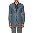 Isaia Men's Cortina Wool-blend Two-button Sportcoat-turquoise