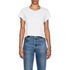 Re/done Women's 1950s Boxy Crop Tee-white