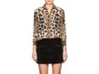 Saint Laurent Women's Leopard-print Silk Georgette Blouse