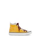 Lanvin Men's Canvas & Velvet Sneakers - Yellow