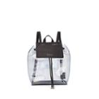 Barneys New York Women's India Leather-trimmed Clear Backpack - Black