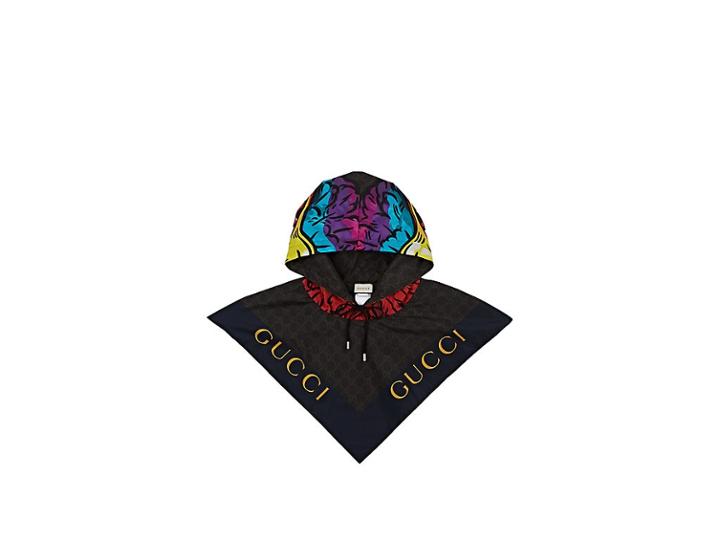 Gucci Men's Eagle Logo-print Tech-taffeta Hood