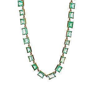 Irene Neuwirth Diamond Collection Women's Colombian Emerald Necklace