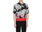 Prada Men's Flame- & Floral-print Bowling Shirt