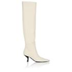 The Row Women's Bourgeoise Leather Knee Boots-ivory