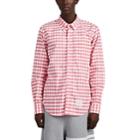 Thom Browne Men's Gingham Cotton Oxford Cloth Shirt - Pink