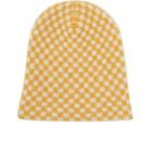 The Elder Statesman Women's Cashmere Checked Beanie-yellow