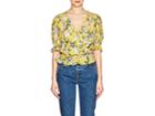 Icons Women's Ruffled Floral Wrap Top