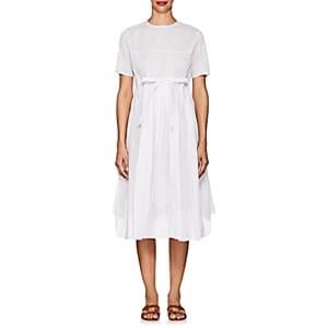 Thierry Colson Women's Sigrid Cotton Mousseline A-line Dress-white