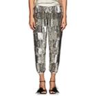 Retrofte Women's Stacia Checked Sequined Jogger Pants-silver