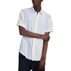 Barena Venezia Men's Colorblocked-striped Linen Button-front Shirt - White