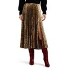 A.l.c. Women's Bobby Pleated Leopard-print Midi-skirt