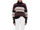 Chlo Women's Striped Wool-blend Turtleneck Sweater